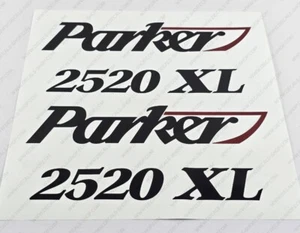 PARKER BOAT 2520 XL LOGO DECALS STICKERS Set of 2 10" LONG - Picture 1 of 4