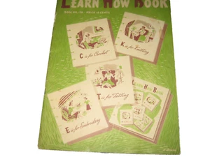 Vintage 1941 Learn How Buch Nr. 170 Strick Häkeln Stickerei Tatting Spule Baumwolle Co - Bild 1 von 8