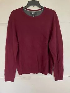 NORDSTROM KASCHMIR PULLOVER IN BURGUNDER HERREN GRÖSSE L LARGE NEU OHNE ETIKETT - Bild 1 von 3