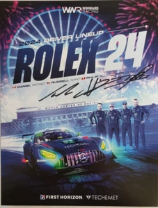 2024 IMSA Rolex 24 at Daytona #57 Winward Racing signierte Heldenkarte - Bild 1 von 2