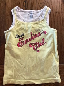 Gymboree Cape Cod Cutie Layered Look Tank Top Dad's Sunshine Girl Shirt Size 6 - Picture 1 of 2