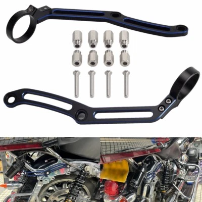 Soportes de montaje de depósito remoto para amortiguador trasero para Harley Street Glide FLHX FLHXS/E Foto 1 de 4