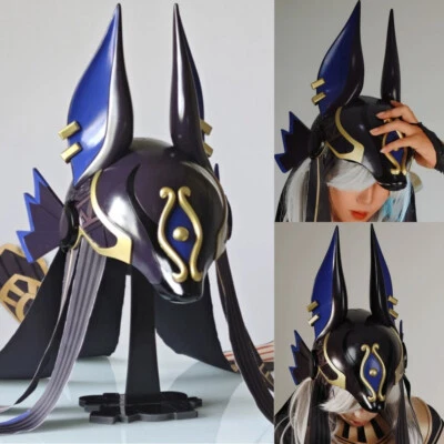 Genshin Impact Cyno Wolf Head Mask 1:1 Wearable GFRP Replica Helmet Cosplay Prop - Image 1 of 4
