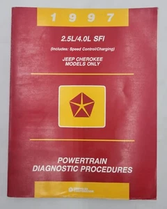 1997 Jeep Cherokee Model ONLY 2.5L/4.0L SFI Factory Powertrain Diagnostic Manual - Picture 1 of 16