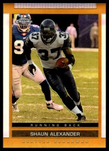 2003 Topps Draft Picks & Prospects Chrome Gold Refractors Shaun Alexander #70