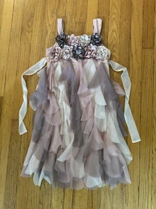 Biscotti Girls Size 10 Fancy Sleeveless Blush Toned Dress - Picture 1 of 5