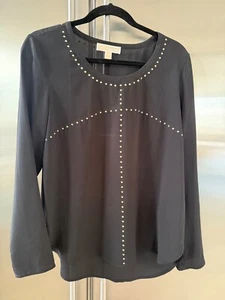 Michael Kors Womesn Studded Blouse - Picture 1 of 5