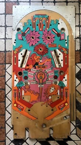 VINTAGE 1977 PINBALL PINBALL BASE JUNGLE QUEEN GOTTLIEB SPARE PARTS RECOVERY - Picture 1 of 14