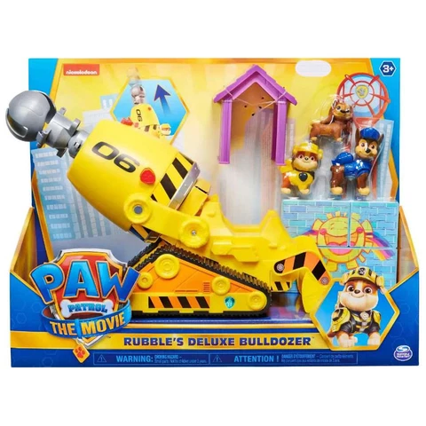 Nickelodeon PAW Patrol, Rubble's Deluxe Bulldozer with 3 Action Figures Cover