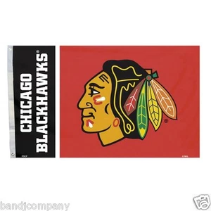 Chicago Blackhawks Pole Flag Banner 3' x 5' Bs METAL holes strong Dad fly - Picture 1 of 1
