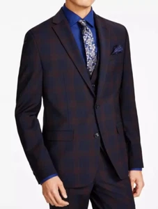 Bar III Men's Slim-Fit Suit Jackets, Burgundy/blue Sz-38R - Picture 1 of 7