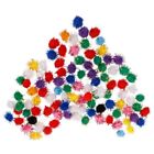 500 Plush Toys Pom Poms Fluffy Balls, Mixed 10 Colors