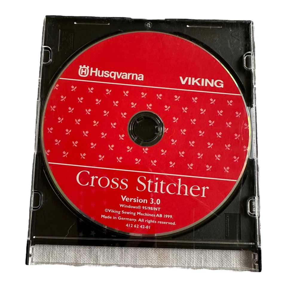Husqvarna Viking Cross Stitcher Embroidery System  3.0 Windows 95 98 NT CD ONLY - Image 1 of 1