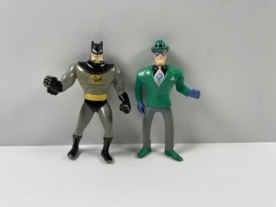 Vintage 1993 Batman and Riddler DC Comics Action Figures 3.75 Inch Tall Toys - Image 1 of 2