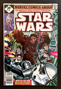 Star Wars #3 Raro 0,30 Céntimos Primera Impresión Whitman Edición Diamante Variante Marvel 1977 - Imagen 1 de 2