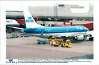 A KLM Royal Dutch Airlines' Boeing 737 at Stock... - Vintage Photograph 2451580