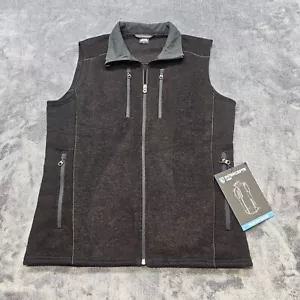 KUHL Vest Mens Large Black Interceptr Premium Fleece Full Zip Hiking Outdoor NWT - Picture 1 of 15