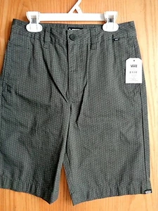 NEW! VANS "OFF THE WALL" Boys Shorts size 12 STAMPD PEWTER New With Tag $44 - Picture 1 of 5