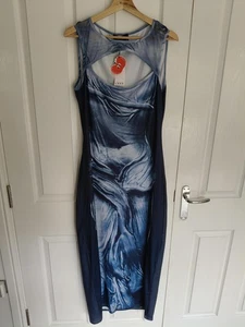 Neu mit Etikett - CIDER DUNKELBLAUES LANGES KLEID - UK-Größe 16/XL - Bild 1 von 6