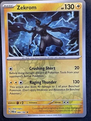 Zekrom 066/182 Sv04: Paradox Rift Reverse Holo - Image 1 of 2