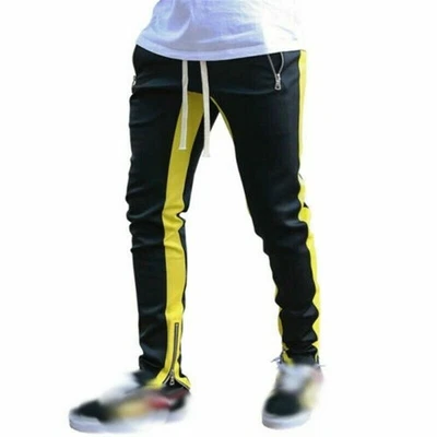Pantalones deportivos para hombre calce ajustado chándal joggers pantalones pantalones pantalones deportivos Foto 1 de 4