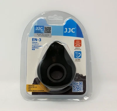 JJC EN-3 Eyecup eyepiece rep. NIKON DK20-25 for D60 D90 D300 D3100 D5300 D7200 - Image 1 of 4