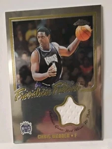 Telas cromadas de franquicia Topps 2002-03 Chris Webber #FF-CW inserción de camiseta casi nueva-como nueva - Imagen 1 de 6
