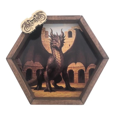 Piste de Dés  en Bois – 4 Illustrations Au Choix, Compteur De Vie Offert  - Photo 1/4