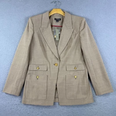 Blazer para mujer J.Crew Vivienne en mezcla italiana de lana bielástica beige talla 2 Foto 1 de 4