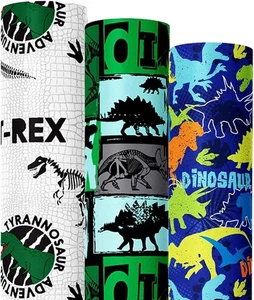 We Moment Dinosaur Wrapping Paper Rolls 3 1 Count (Pack of 1), Dinosaur-3ROLL  - Picture 1 of 8
