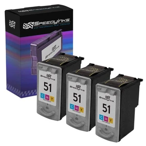 3PK Reman CL51 CL-51 for Canon Color Ink Cartridge MP150 MP160 MP460 MX300 MX310 - Picture 1 of 5