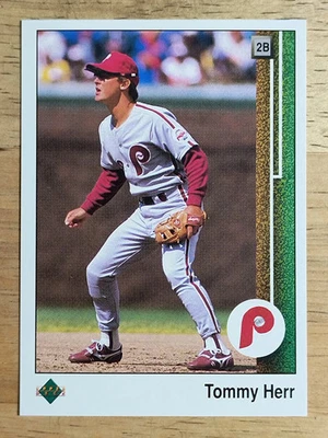 1989 Upper Deck #720 Tommy Herr - Image 1 of 2