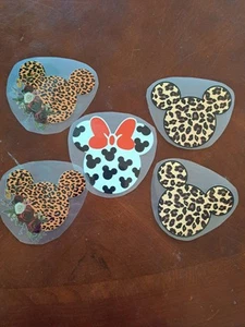 4" Minnie Mouse Vinyl Iron On Disney Decal Set Of 5 - Picture 1 of 1