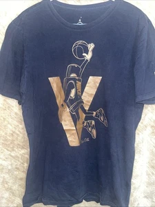 Men’s Size Large T Shirt, Nike Air, True OG, Shoe Lock, V, Jordan, Black - Picture 1 of 7