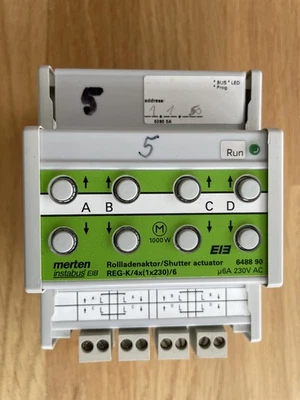 Merten EIB KNX Rollladenaktor 4fach 230v mit Handbedienung 648890 - Bild 1 von 3