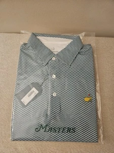Men's 2025 Masters Tech Green Umbrella Polo In Large - Picture 1 of 3