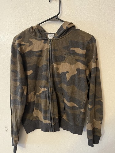 UNDERCOVER Felpa con cappuccio e zip intera rosa mimetica donna media senza coulisse