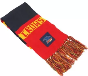 Adelaide Crows Official AFL Supporter Traditional Knitted Winter Bar Scarf - Picture 1 of 1