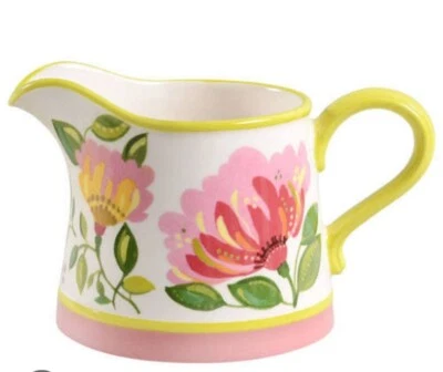 SPODE by KIM PARKER HOME EMMA’S GARLAND CREAMER cream gravy pitcher floral  - Image 1 of 4