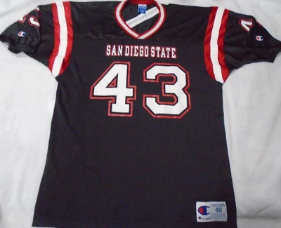 Vintage Champion San Diego State Aztecs SDSU #43 Football Jersey Size 48 Adult - Image 1 of 2