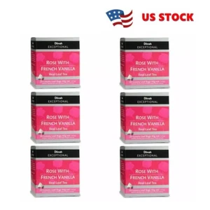 Dilmah Exceptional Rose with French Vanilla 20 Tea Bags 40g 06 Packs - Picture 1 of 6