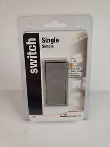 Cooper Wiring 15A Single Switch - Silver Granite - Picture 1 of 2