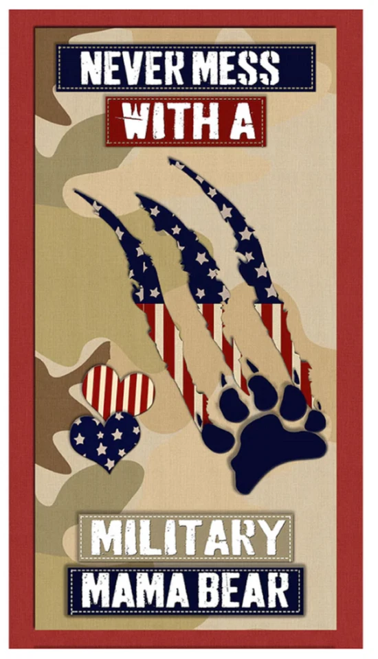 Homefront Girl: Mama Bear Panel- Skytel Fabrics Foto 1 de 1