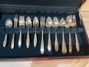 VTG Nobility Plate Silver Plated REVERIE Silverware 48 pc / w Box (6 pc Setting) - Picture 1 of 7