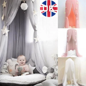 Baby Bedding Dome Tent Cotton Kids Bed Canopy Bedcover Mosquito Net Room Decor. - Picture 1 of 12