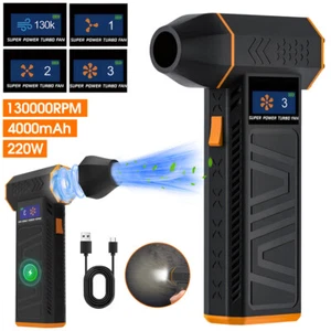 Led Electric Air Duster 3 Speeds 130000RPM Dust Blower for Computer Keyboard Car - Picture 1 of 13