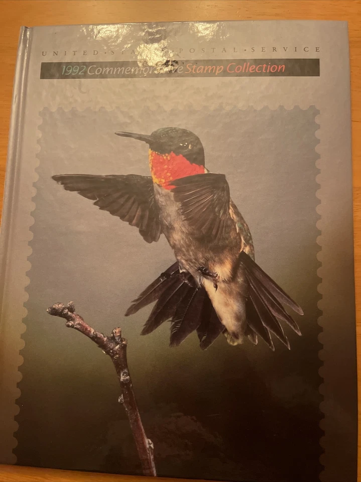 1992 USPS Commemorative Stamp Collection Yearbook Book with SEALED STAMPS - Image 1 of 2