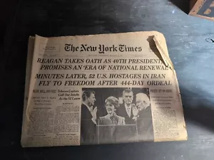 NY Times Reagan presta giuramento 1981 documento completo 21 gennaio 1981 - Foto 1 di 6