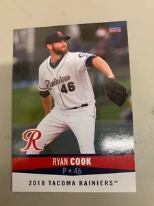 Ryan Cook Card 2018 Tacoma Rainiers Team Card - Picture 1 of 1