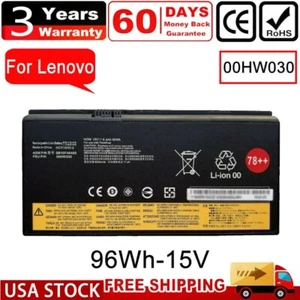 96WH 01AV451 00HW030 78++ Battery For Lenovo ThinkPad P70 P71 Series SB10F46468 - Picture 1 of 17